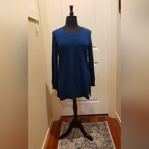 GNW Teal Blue Women's Long Tunic Top
